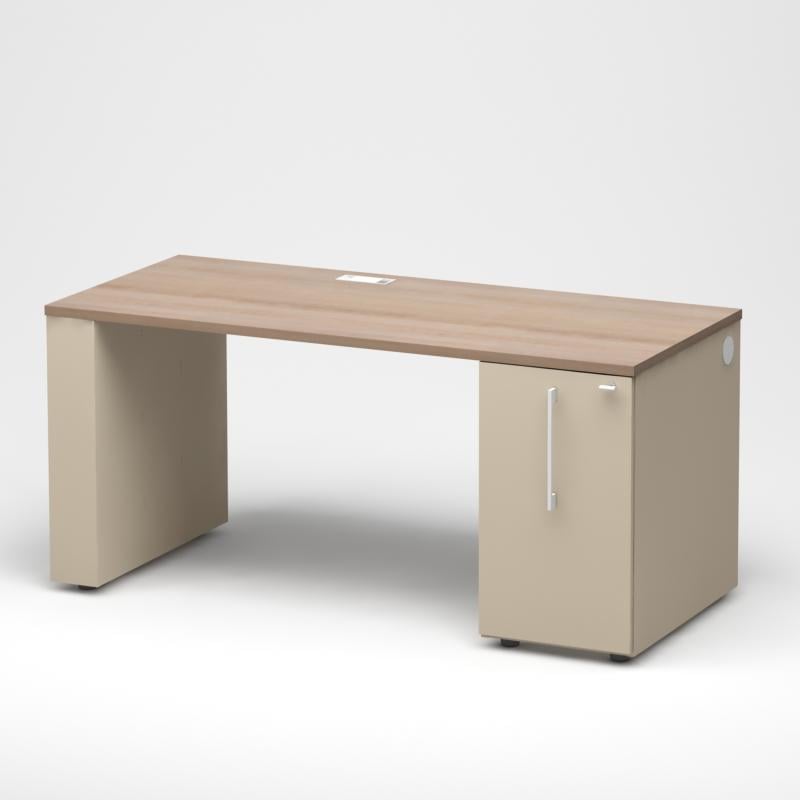 СТОЛ РАБОЧИЙ С Org@Tower ПРАВЫЙ  (вставка в узкую опору из ЛДСП)