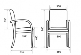 Кресло для посетителя Jack