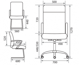Кресло для руководителя Bond Alu1