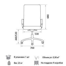 Кресло для руководителя Twist DF PLN