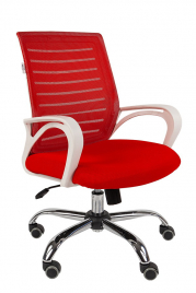 Кресло для сотрудника РК 16 белый ПЛ ХРОМ
