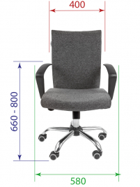 Кресло для сотрудника РК 70 хром