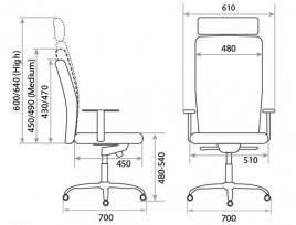 Кресло для сотрудника Tecton Medium gts