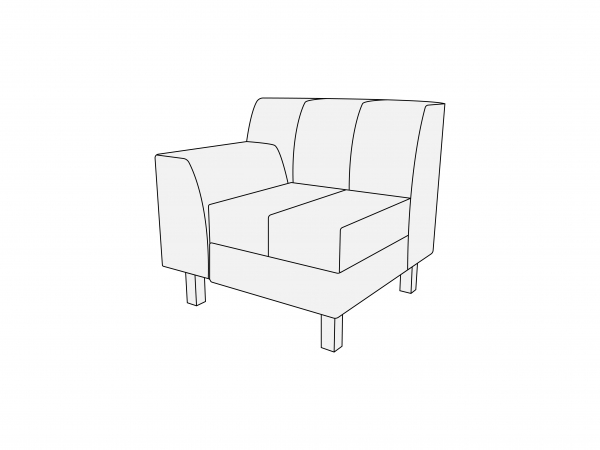 Модуль одноместный левый