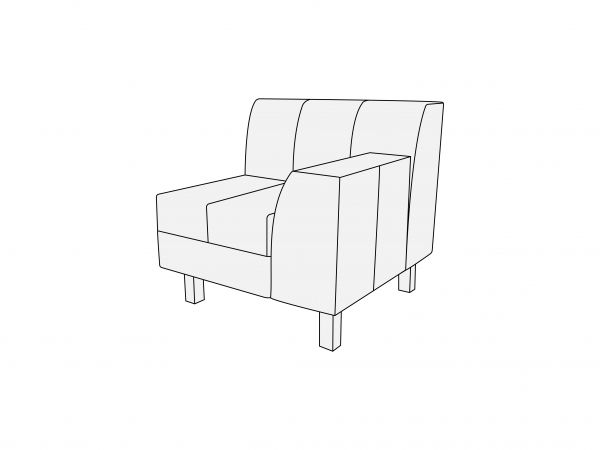 Модуль одноместный правый