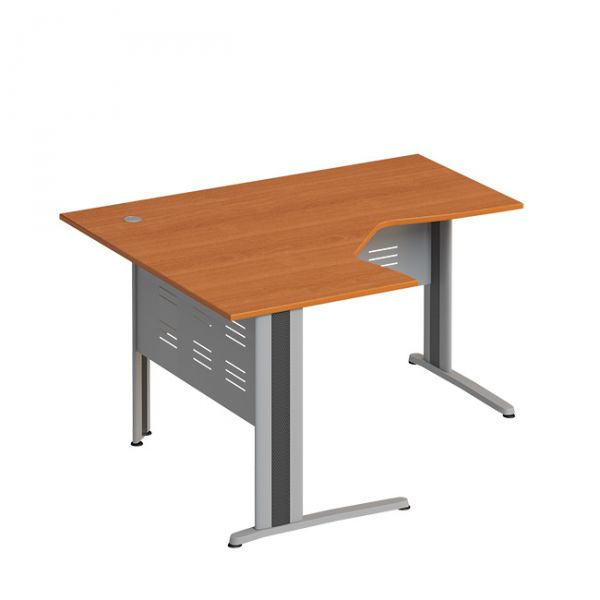 Стол эргономичный левый на металлокаркасе