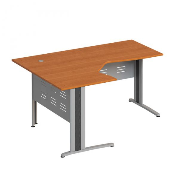 Стол эргономичный левый на металлокаркасе МФ