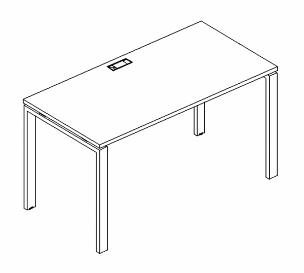 Стол письменный на металлокаркасе UNO