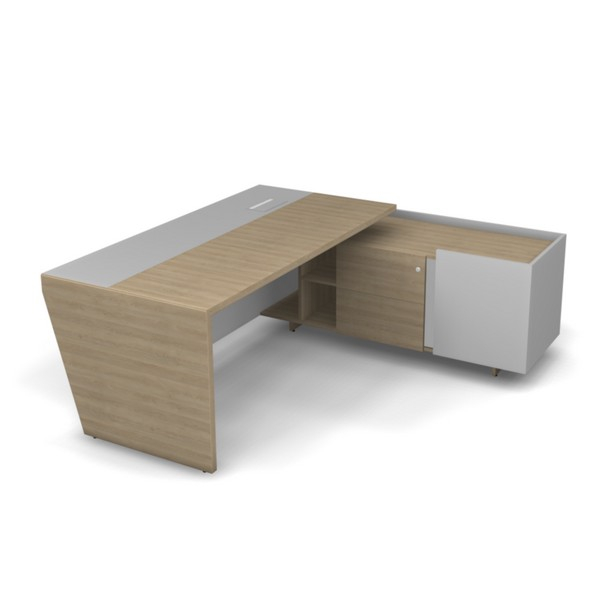 Стол рабочий (угловой) с тумбой, правый