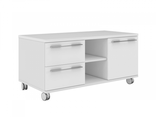 Тумба мобильная с 2 ящиками и правой дверью